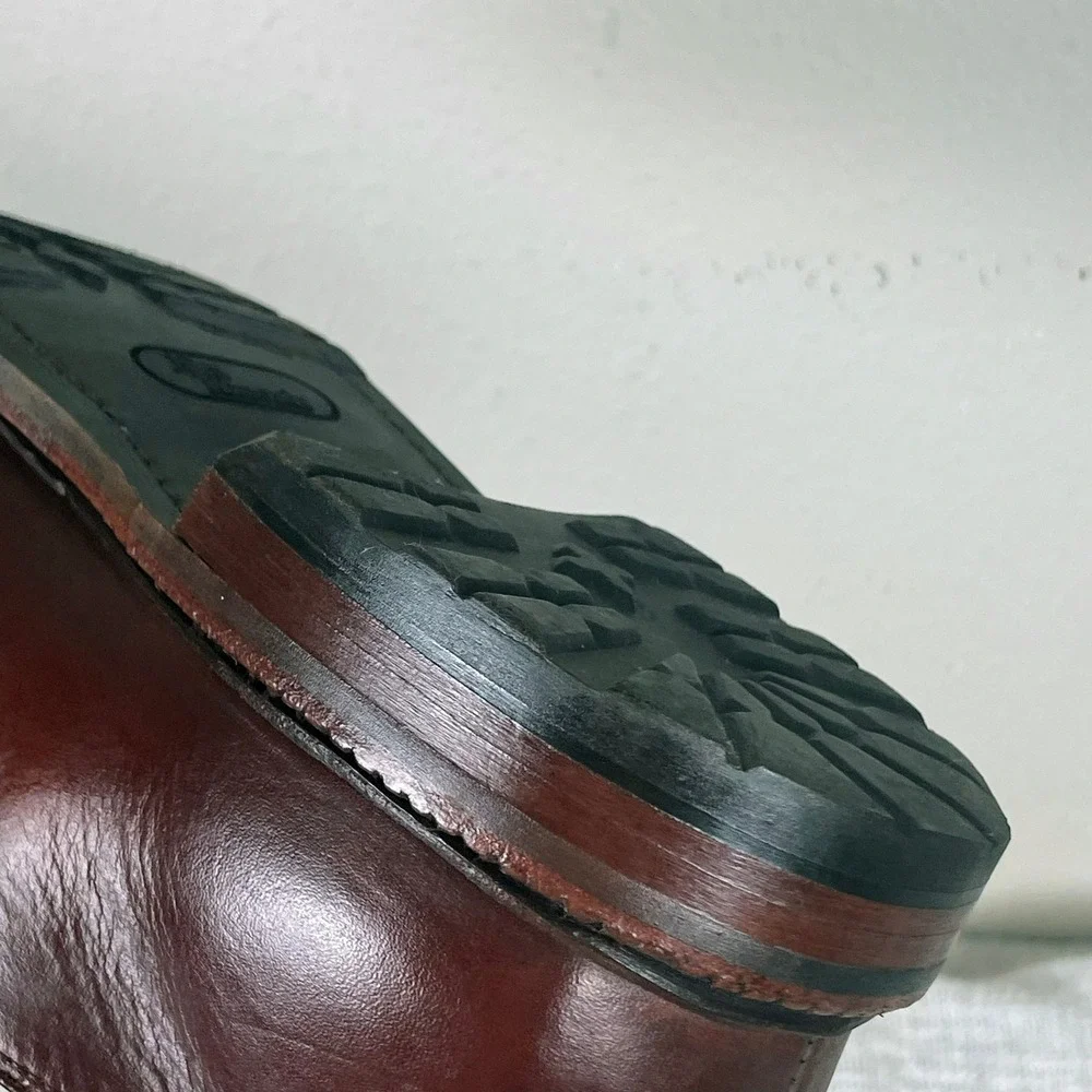 Allen Edmonds Black Hills Men's 12 E Wide Leather Plain-Toe Derby Blucher Shoes